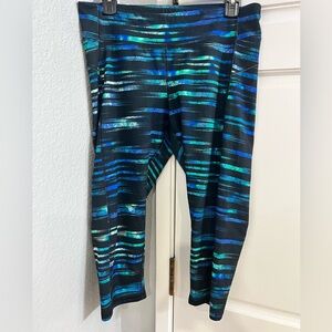 Champion Duodry striped crop leggings